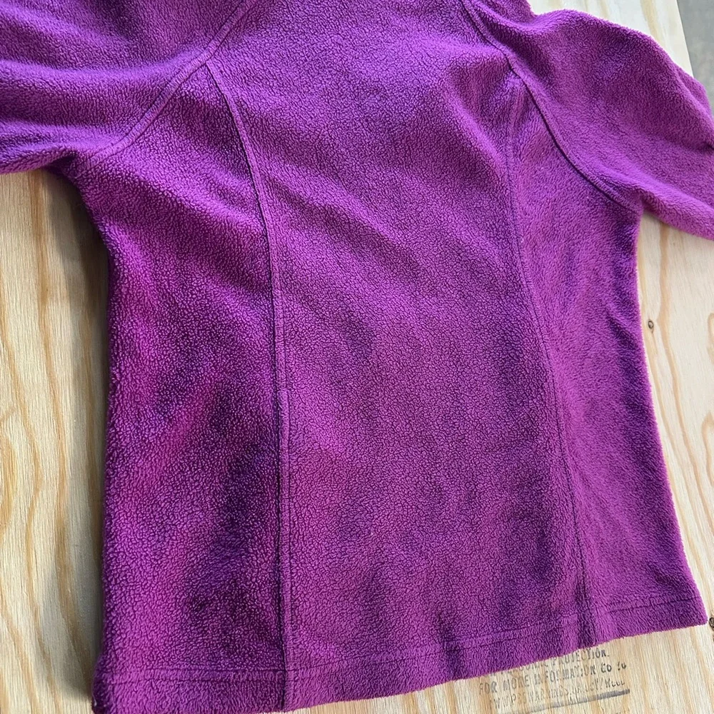 Columbia Girls 10/12 Purple Fleece‎ Jacket Full Zip Youth Lightweight